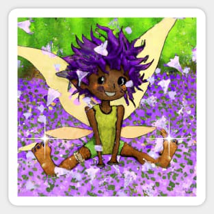 Purple Brownie Fairy Princess Sticker